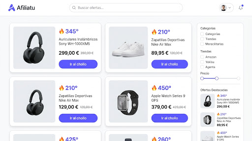 Afiliatu Dashboard Preview